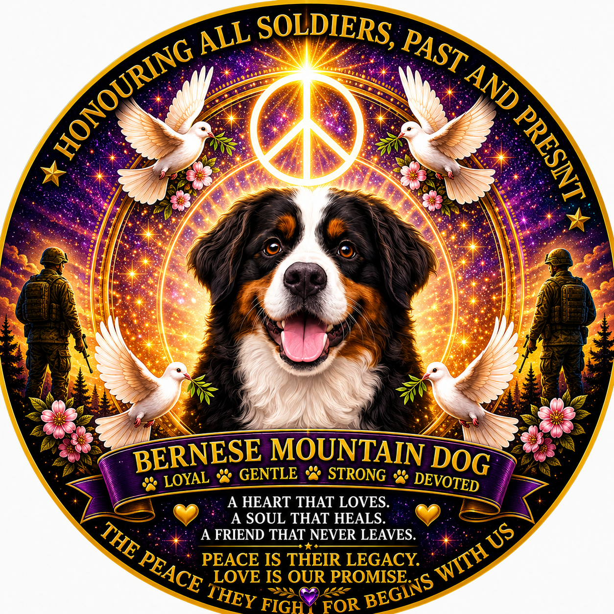 Bernese Mountain Dog artwork
